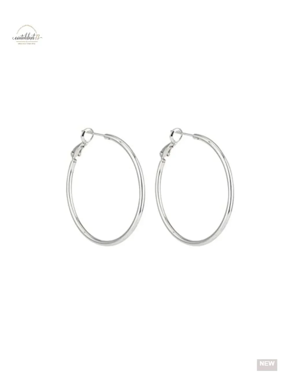 Lightweight Surgical Stainless Steel Hoop Earrings for Women, 925 Sterling